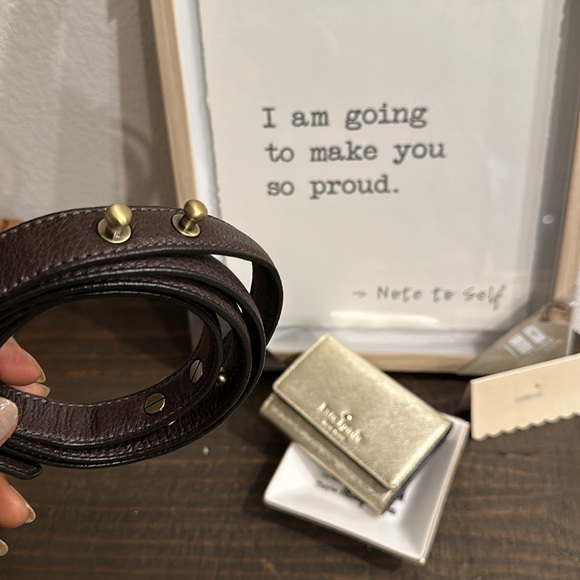 COLE HAAN Crossbody Chocolate brown leather and gray flannel bag - Picture 12 of 12